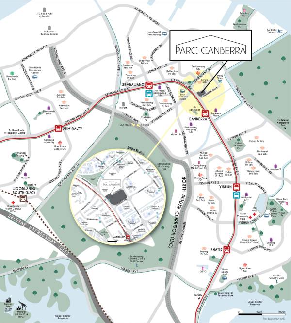 Parc-Canberra-location-map Parc Canberra Executive Condo