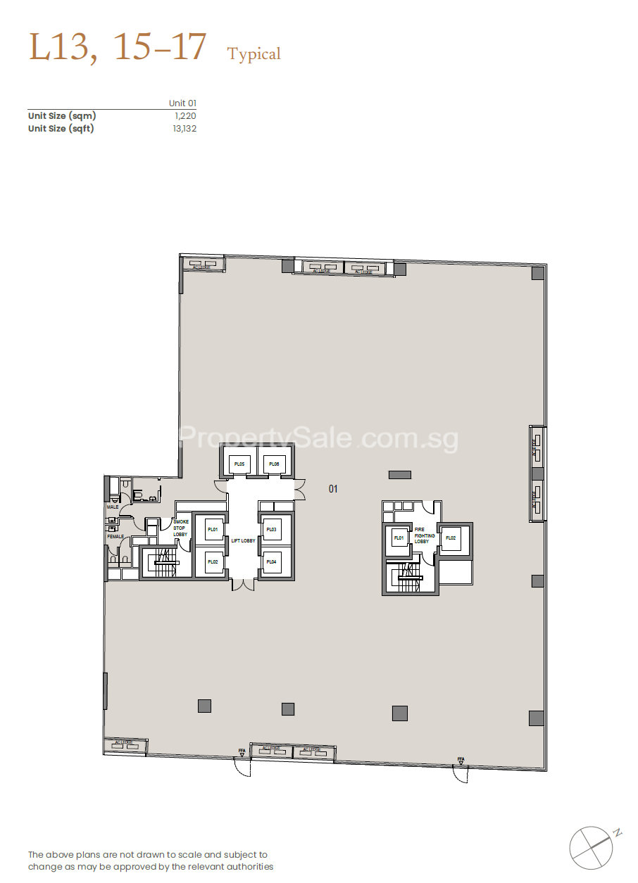 Solitaire-on-Cecil-floorplan-full-level Solitaire Super Rare Freehold Grade A Office in CBD
